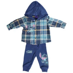 Disney Stitch Baby 2 Tlg Set Hemd Mit Kapuze Plus Hose