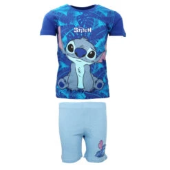 Disney Stitch Jungen Kinder Sommerset Shorts Plus T-Shirt -Bekleidung Peripherie stitch jungen set 01e