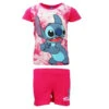 Disney Stitch Mädchen Kinder Sommerset Shorts Plus T-Shirt -Bekleidung Peripherie stitch maedchen set 01a