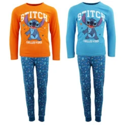 Disney Stitch Kinder Langarm Schlafanzug Pyjama