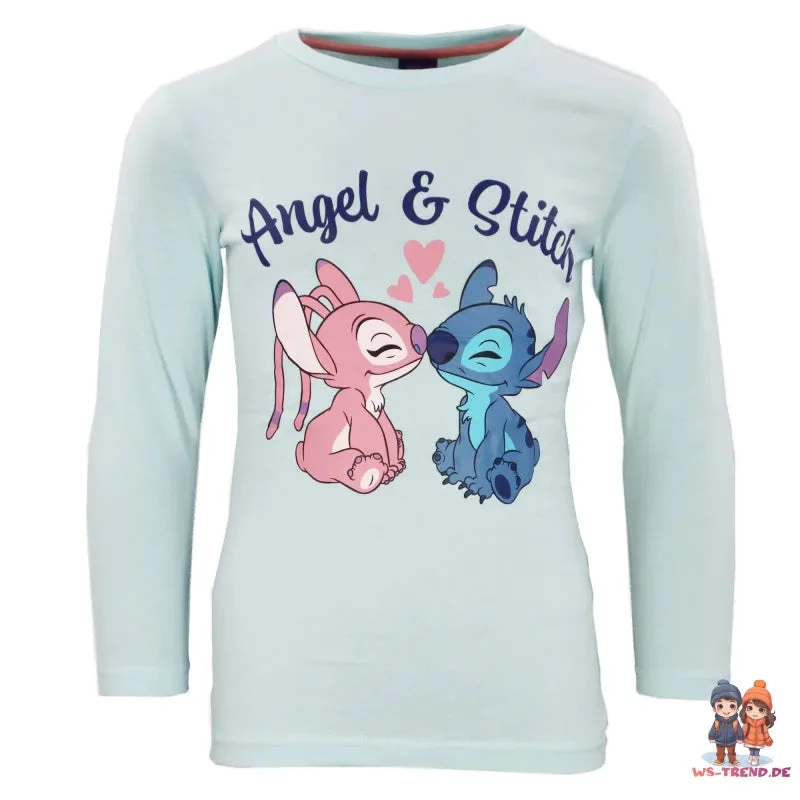 Disney Stitch Angel Kinder Mädchen Langarm Schlafanzug Pyjama 4 Disney Stitch Angel Kinder Mädchen Langarm Schlafanzug Pyjama – Bild 2