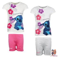 Disney Lilo Und Stitch Kinder Mädchen Schlafanzug Pyjama Shirt Hose