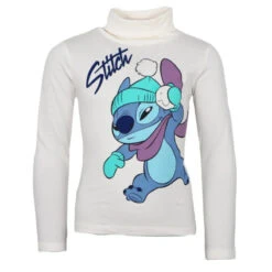 Disney Lilo Und Stitch Kinder Rollkragen Langarmshirt Shirt -Bekleidung Peripherie stitch rollkragen shirt 01c