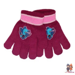 Disney Sticth Kinder Herbst Mütze Wintermütze Plus Handschuhe Gr. 52/54 -Bekleidung Peripherie stitch set 01b