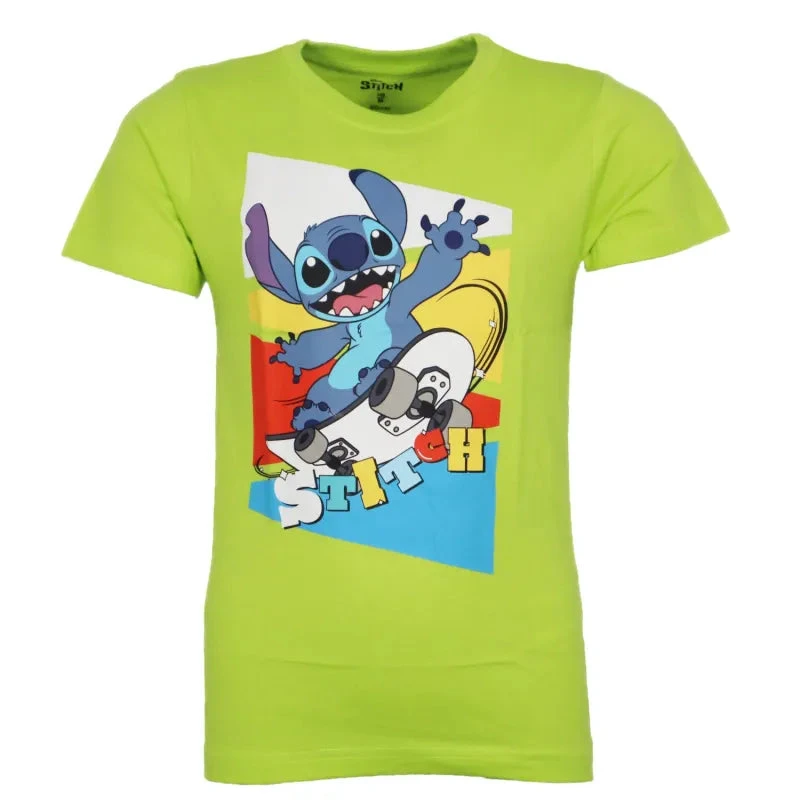 Disney Lilo Und Stitch Jungen Kinder Kurzarm T-Shirt Shirt 4 Disney Lilo Und Stitch Jungen Kinder Kurzarm T-Shirt Shirt – Bild 2