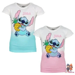 Disney Lilo Und Stitch Mädchen Kinder Kurzarm T-Shirt Shirt