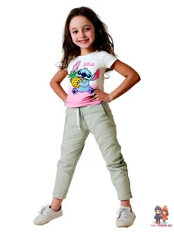 Disney Lilo Und Stitch Mädchen Kinder Kurzarm T-Shirt Shirt -Bekleidung Peripherie stitch ws 01f