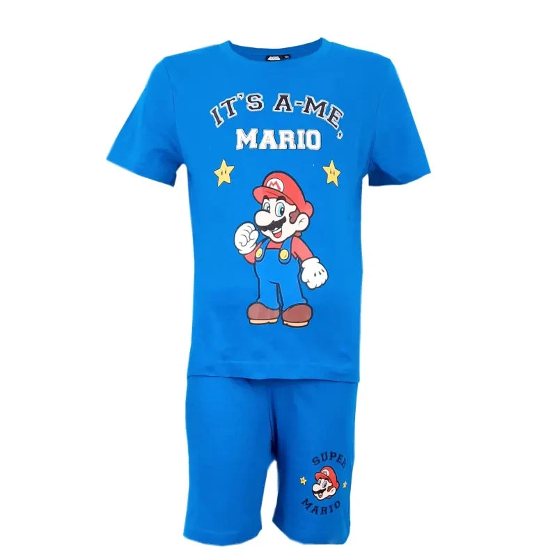 Super Mario Schlafanzug Pyjama Kurz - Größe 104 Bis 152 5 Super Mario Schlafanzug Pyjama Kurz - Größe 104 Bis 152 – Bild 3
