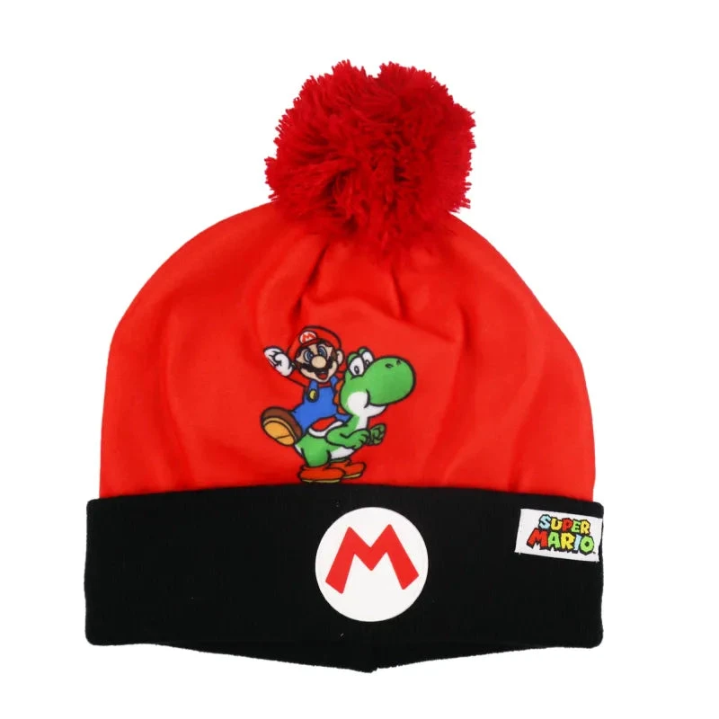 Super Mario Yoshi Kinder Herbst Wintermütze 4 Super Mario Yoshi Kinder Herbst Wintermütze – Bild 2