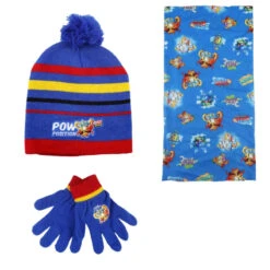 Super Zings Kinder Herbst Wintermütze Plus Loop Und Handschuhe