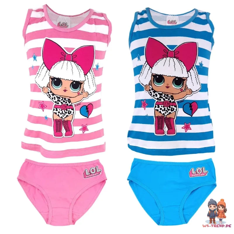 LOL Surprise Kinder Unterwäsche Set Shirt Mit Slip - Gr. 98-128 3 LOL Surprise Kinder Unterwäsche Set Shirt Mit Slip - Gr. 98-128