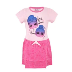 LOL Surprise Sommerkleid Kinder Kleid Grau Rosa -Bekleidung Peripherie surprise sommerkleid kinder kleid grau rosa 629