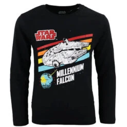 Star Wars Millennium Falcon Kinder Jugend Langarm Shirt -Bekleidung Peripherie sw lang 001c