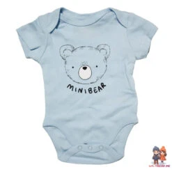 Teddybär Baby 4 Tlg Set Body Strampler Lätzchen Mütze -Bekleidung Peripherie teddy babyset 01b