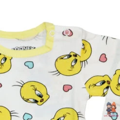Looney Tunes Tweety Baby Kleinkind Kurzarm Body Strampler -Bekleidung Peripherie twe body 01c