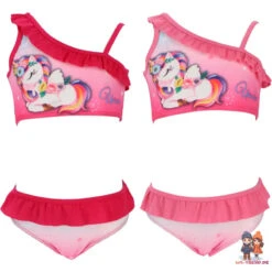 Süßes Einhorn Unicorn Kinder Mädchen Bikini Badeanzug