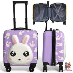 Hase 3D Kinder Trolley Kinderkoffer ABS Kindertrolley 45x35x25 Cm 13 Hase 3D Kinder Trolley Kinderkoffer ABS Kindertrolley 45x35x25 Cm -Bekleidung Peripherie walizka dziecieca kabinowa bagaz dzieci wp01