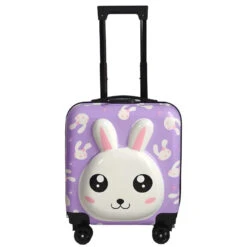 Hase 3D Kinder Trolley Kinderkoffer ABS Kindertrolley 45x35x25 Cm