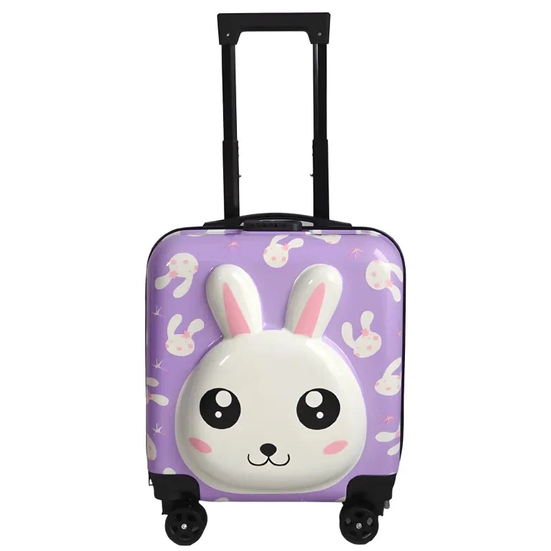 Hase 3D Kinder Trolley Kinderkoffer ABS Kindertrolley 45x35x25 Cm 3 Hase 3D Kinder Trolley Kinderkoffer ABS Kindertrolley 45x35x25 Cm