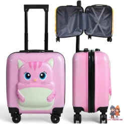Katze 3D Kinder Trolley Kinderkoffer ABS Kindertrolley 45x35x25 Cm -Bekleidung Peripherie walizka dziecieca kabinowa bagaz dzieci wp04